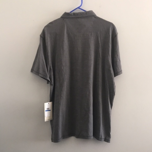 Calvin Klein, Mens Size XL Gray Polo Shirt - Picture 6 of 10